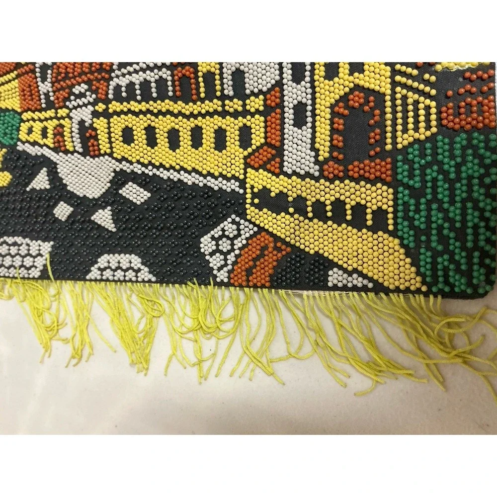 Vintage 1970s Monaco Beaded Souvenir Handbag‎